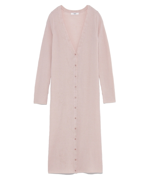 「emmi」 ニットカーディガン FREE イエロー レディース_画像3