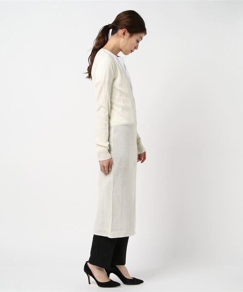 「emmi」 ニットカーディガン FREE イエロー レディース_画像4