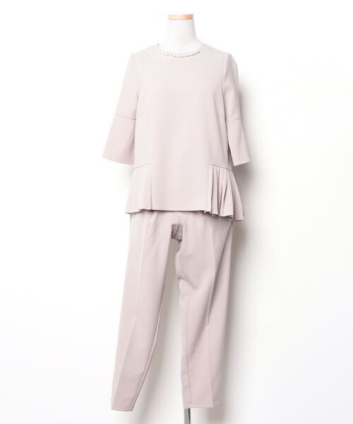 「RUIRUE BOUTIQUE」 半袖ブラウス S グレイッシュベージュ レディース