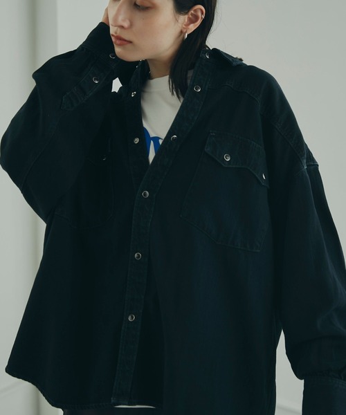 GENE HEAVENS 「GENE HEAVENS」 長袖シャツ ONE SIZE ブルー