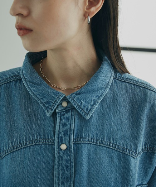 GENE HEAVENS 長袖シャツ GENE HEAVENS 「GENE HEAVENS」 長袖シャツ ONE SIZE ブルー
