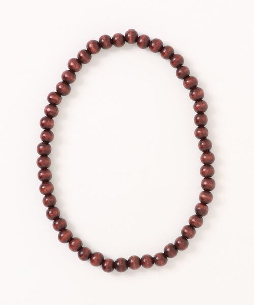 ankoROCK ネックレス an meets zakka ウッドボール数珠ネックレス(50cm