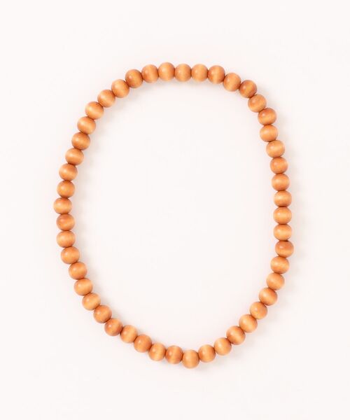 ankoROCK ネックレス an meets zakka ウッドボール数珠ネックレス(50cm