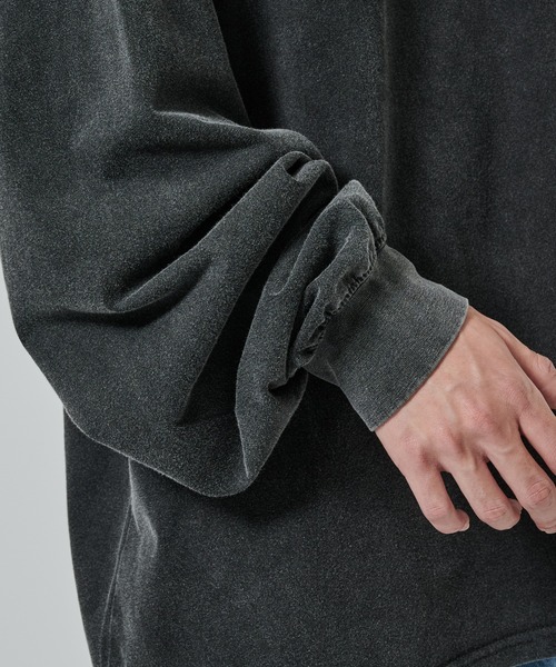 BASICKS ダークグレー 長袖カットソー Sサイズ BASICKS（ベイシックス） tシャツ Large Fit Vintage L/S T-shirt