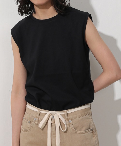tシャツ USAコットン 汗染み防止ノースリーブTシャツ レディース