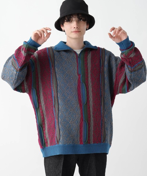 「RAGEBLUE」 長袖ニット LARGE グレー系その他 メンズ