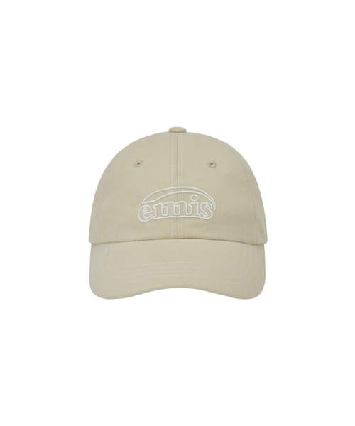 *emis キャップ アイボリー emis キャップ 帽子 WHITE STITCH BALL CAP レディース メンズ