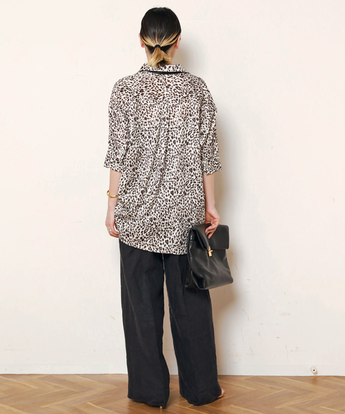 EVERYDAY I LIKE. スラックス パンツ *リネンワイドパンツ