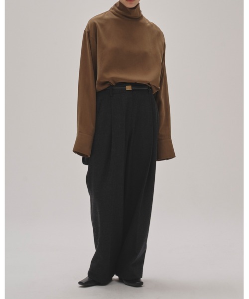 美品 todayful Peachskin Turtle Blouse ブラウン TODAYFUL tシャツ Peachskin Turtle Blouse レディース : ZOZOTOWN