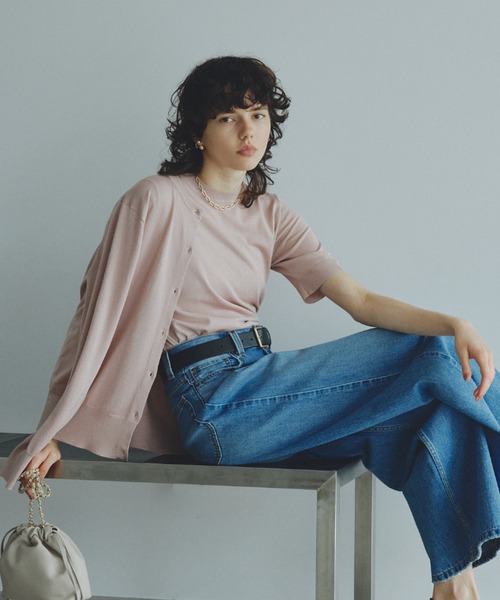 「Mila Owen」 ニットカーディガン 1 ピンク レディース