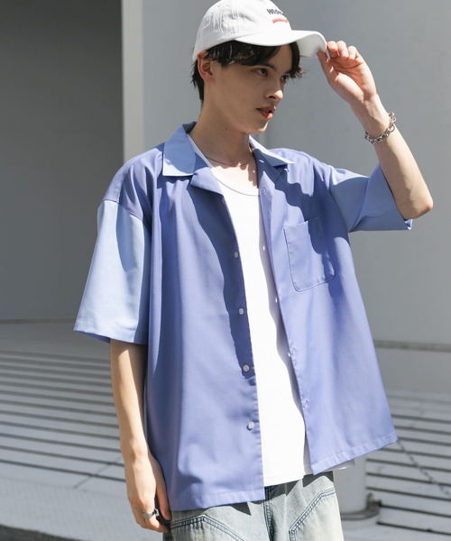 SENSE OF PLACE by URBAN RESEARCH シャツ バイカラーオープンカラー