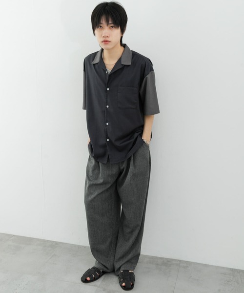 SENSE OF PLACE by URBAN RESEARCH シャツ バイカラーオープンカラー