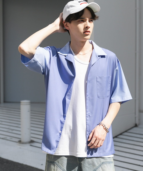 SENSE OF PLACE by URBAN RESEARCH シャツ バイカラーオープンカラー