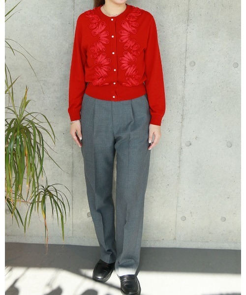 マリリンムーン　ニットカーディガン　コーディガン cotton polyester spangle cardigan