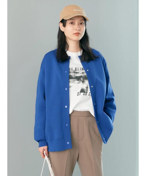 「AMERICAN HOLIC」 ニットカーディガン L ブルー レディース_画像6