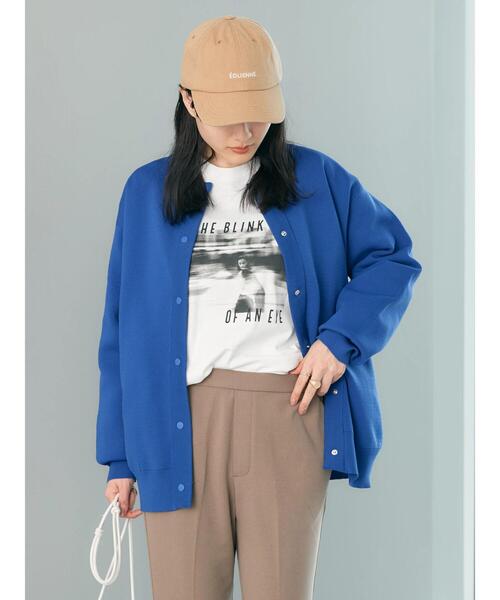 「AMERICAN HOLIC」 ニットカーディガン L ブルー レディース_画像7