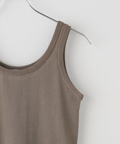 タンクトップ ノースリーブ ATON/エイトン FRESCA CIRCULAR RIB TANK TOP タンクトップ KRAGGM0117 レディー ATON/エイトン FRESCA CIRCULAR RIB TANK TOP タンクトップ