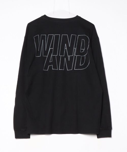 WIND AND SEA 定番ロゴ長袖Tシャツ ブラック WIND AND SEA 「WIND SEA」 長袖Tシャツ M ブラック メンズ