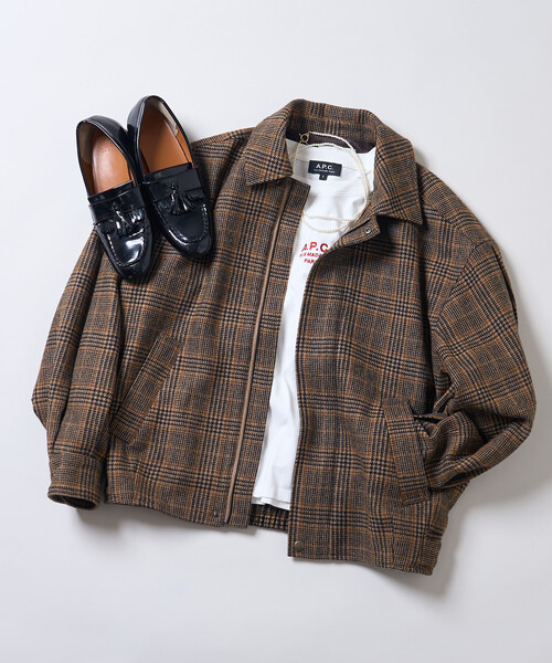 ブルゾン アウター English Wool 襟付きブルゾン/イングリッシュウール ジャケット レディース | FREAK'S STORE | 02