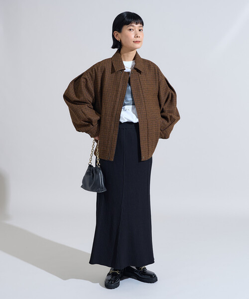 ブルゾン アウター English Wool 襟付きブルゾン/イングリッシュウール ジャケット レディース | FREAK'S STORE | 04