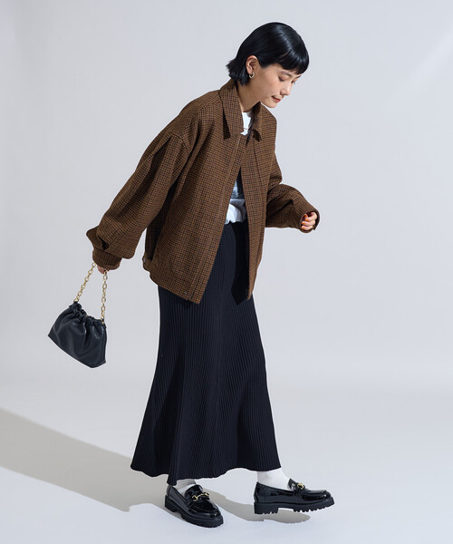 ブルゾン アウター English Wool 襟付きブルゾン/イングリッシュウール ジャケット レディース | FREAK'S STORE | 05