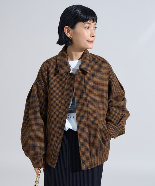 ブルゾン アウター English Wool 襟付きブルゾン/イングリッシュウール ジャケット レディース | FREAK'S STORE | 09