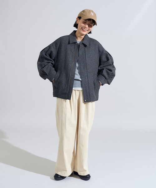 ブルゾン アウター English Wool 襟付きブルゾン/イングリッシュウール ジャケット レディース | FREAK'S STORE | 12