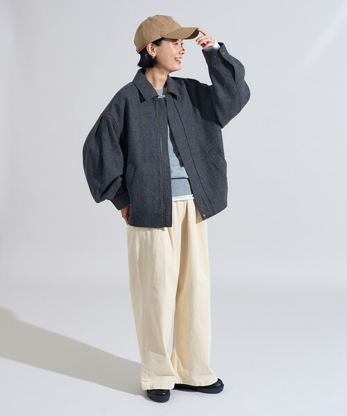ブルゾン アウター English Wool 襟付きブルゾン/イングリッシュウール ジャケット レディース | FREAK'S STORE | 13