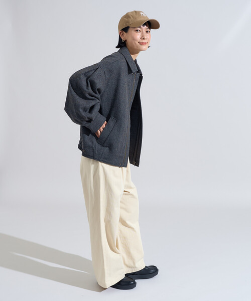 ブルゾン アウター English Wool 襟付きブルゾン/イングリッシュウール ジャケット レディース | FREAK'S STORE | 14