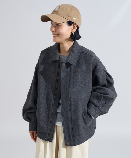ブルゾン アウター English Wool 襟付きブルゾン/イングリッシュウール ジャケット レディース | FREAK'S STORE | 17