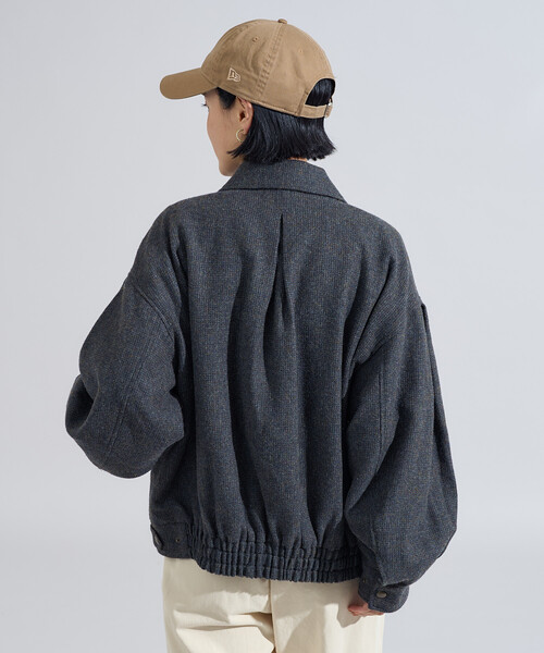 ブルゾン アウター English Wool 襟付きブルゾン/イングリッシュウール ジャケット レディース | FREAK'S STORE | 18