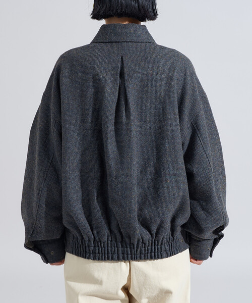 ブルゾン アウター English Wool 襟付きブルゾン/イングリッシュウール ジャケット レディース | FREAK'S STORE | 21