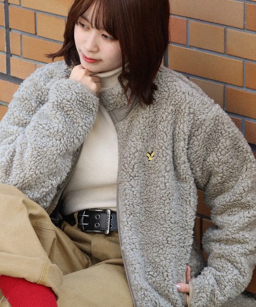 【美品】アルチビオ ボアフリースジャケット 裏蓄熱 グレー/イエロー サイズ36 美品】アルチビオ ボアフリースジャケット 裏蓄熱 グレー/イエロー
