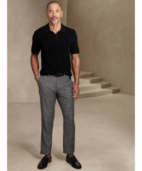 「BANANA REPUBLIC FACTORY STORE」 チノパンツ 34/30 ネイビー メンズ_画像3