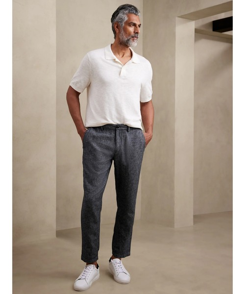「BANANA REPUBLIC FACTORY STORE」 チノパンツ 34/30 ネイビー メンズ_画像9