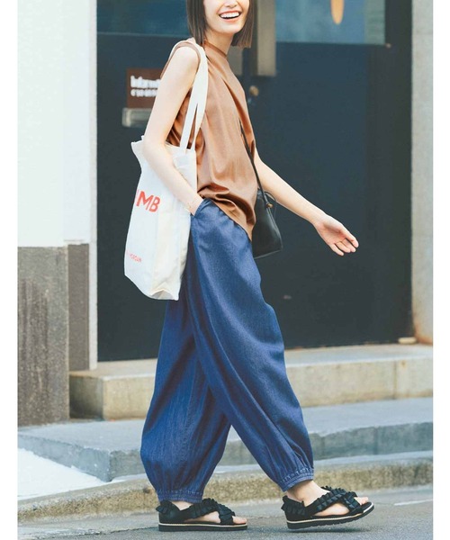 「Live in comfort」 フラットサンダル 5 ブラック レディース_画像9