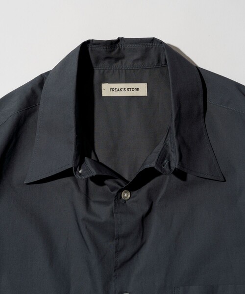 「FREAK'S STORE」 半袖シャツ SMALL チャコールグレー メンズ_画像2