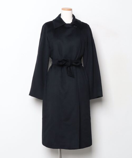 マックスマーラ 銀タグ マキシ丈 ロングコート ブラック 着丈124 着丈124♡マックスマーラ♡最高級銀タグ ロングコート マキシ丈 黒 36