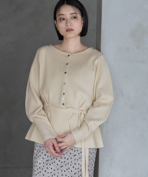 A part by（アパートバイ） カーディガン 「WEB限定」2WAYペプラム