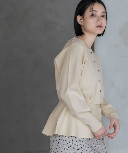 A part by（アパートバイ） カーディガン 「WEB限定」2WAYペプラム