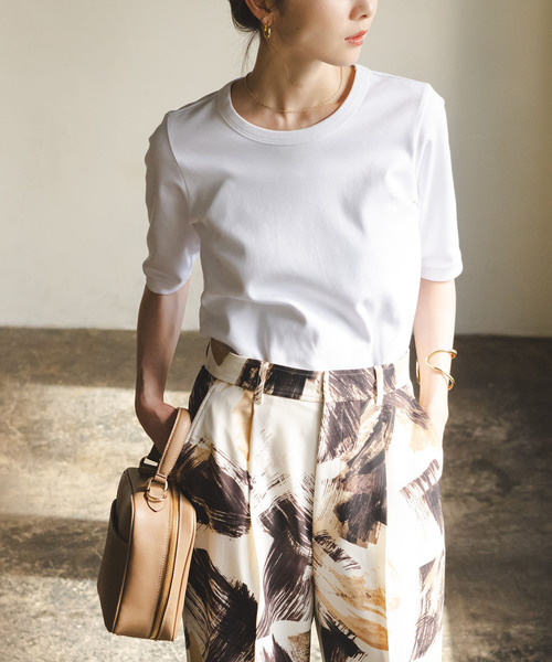 「NOBLE」 半袖カットソー FREE ホワイト レディース_画像8