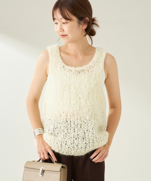 plage（プラージュ） ニット セーター ジャンボタム ノースリーブ プル