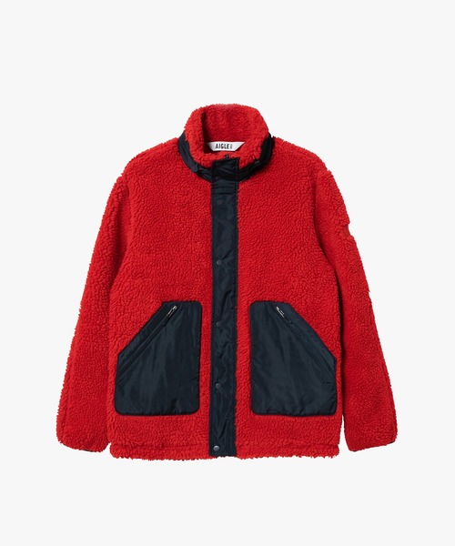 AIGLE（エーグル） ブルゾン アウター パッチポケット 異素材切り替え