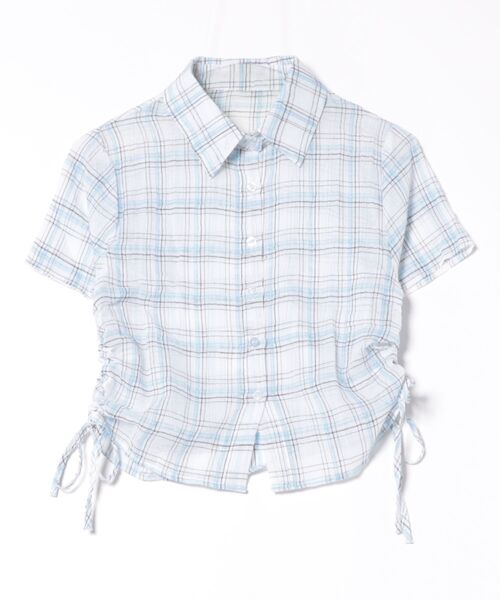 「MAISON DE THERESE」 半袖シャツ X-LARGE ネイビー レディース_画像8