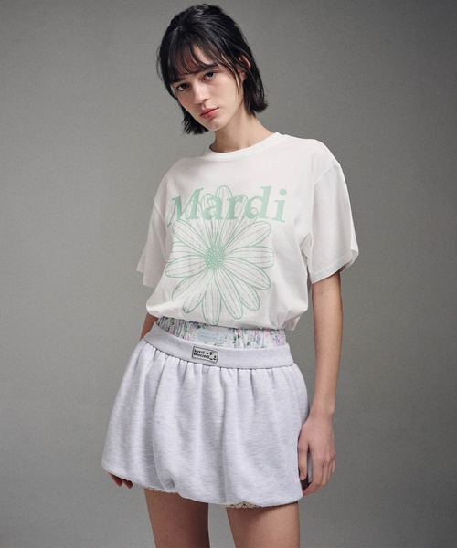 「Mardi Mercredi」 半袖Tシャツ FREE ブラック×ブルー レディース_画像2