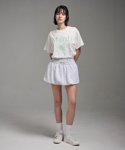 「Mardi Mercredi」 半袖Tシャツ FREE ブラック×ブルー レディース_画像3