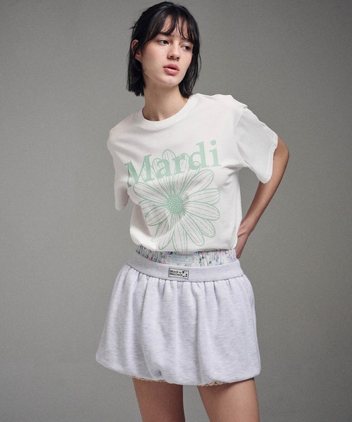 「Mardi Mercredi」 半袖Tシャツ FREE ブラック×ブルー レディース_画像5