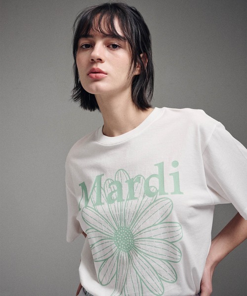 「Mardi Mercredi」 半袖Tシャツ FREE ブラック×ブルー レディース_画像8