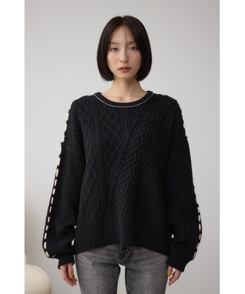 AZUL BY MOUSSY（アズールバイマウジー） ニット セーター ステッチ