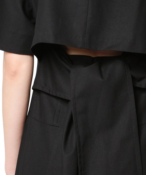 「LE CIEL BLEU」 半袖ワンピース 38 ライトグレー レディース_画像9